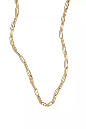 16 Paperclip Chain in 14k Yellow Gold