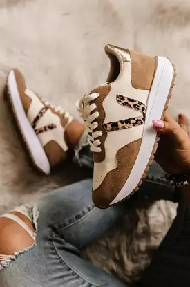 Ace Sneakers - Nude/Leopard