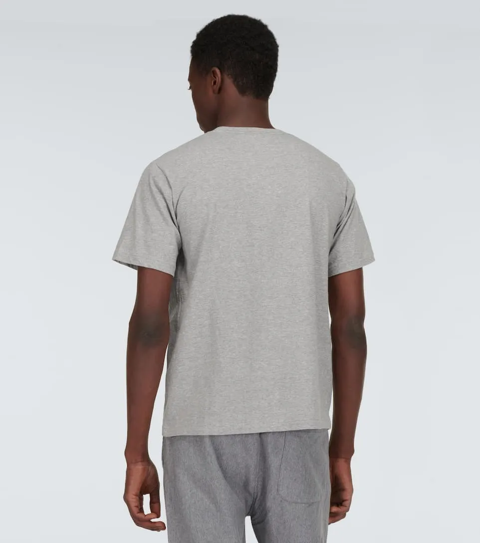 AURALEE  |Crew Neck Cashmere Plain Cotton Short Sleeves