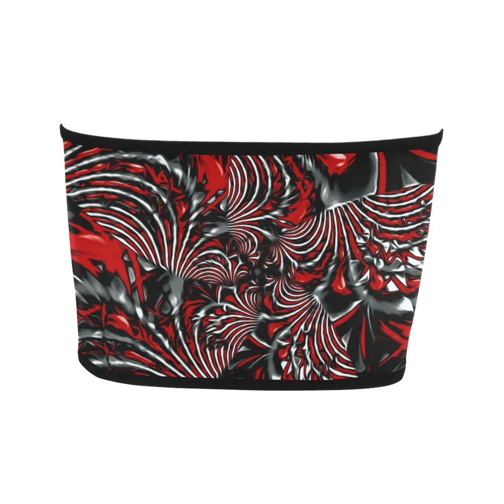 Crimson Burst Fractal Bandeau Top