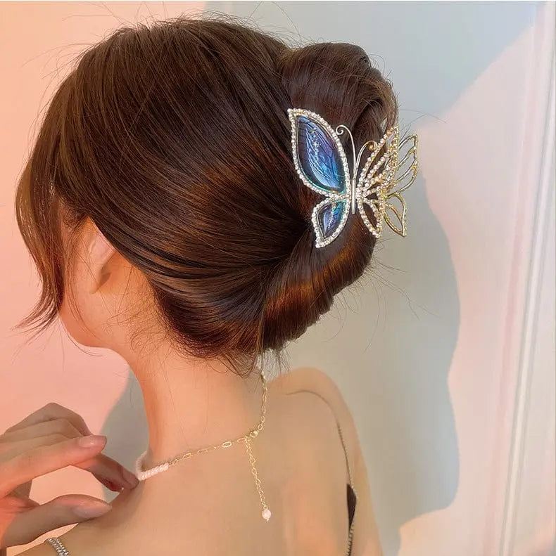 Crystal Butterfly Princess Claw Clip Hair Clip