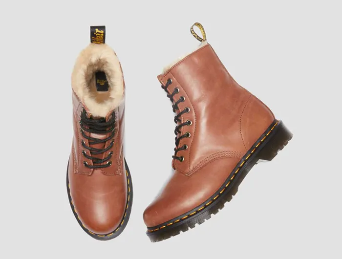 Dr. Martens Women's 1460 Serena Faux Fur Lined Boots