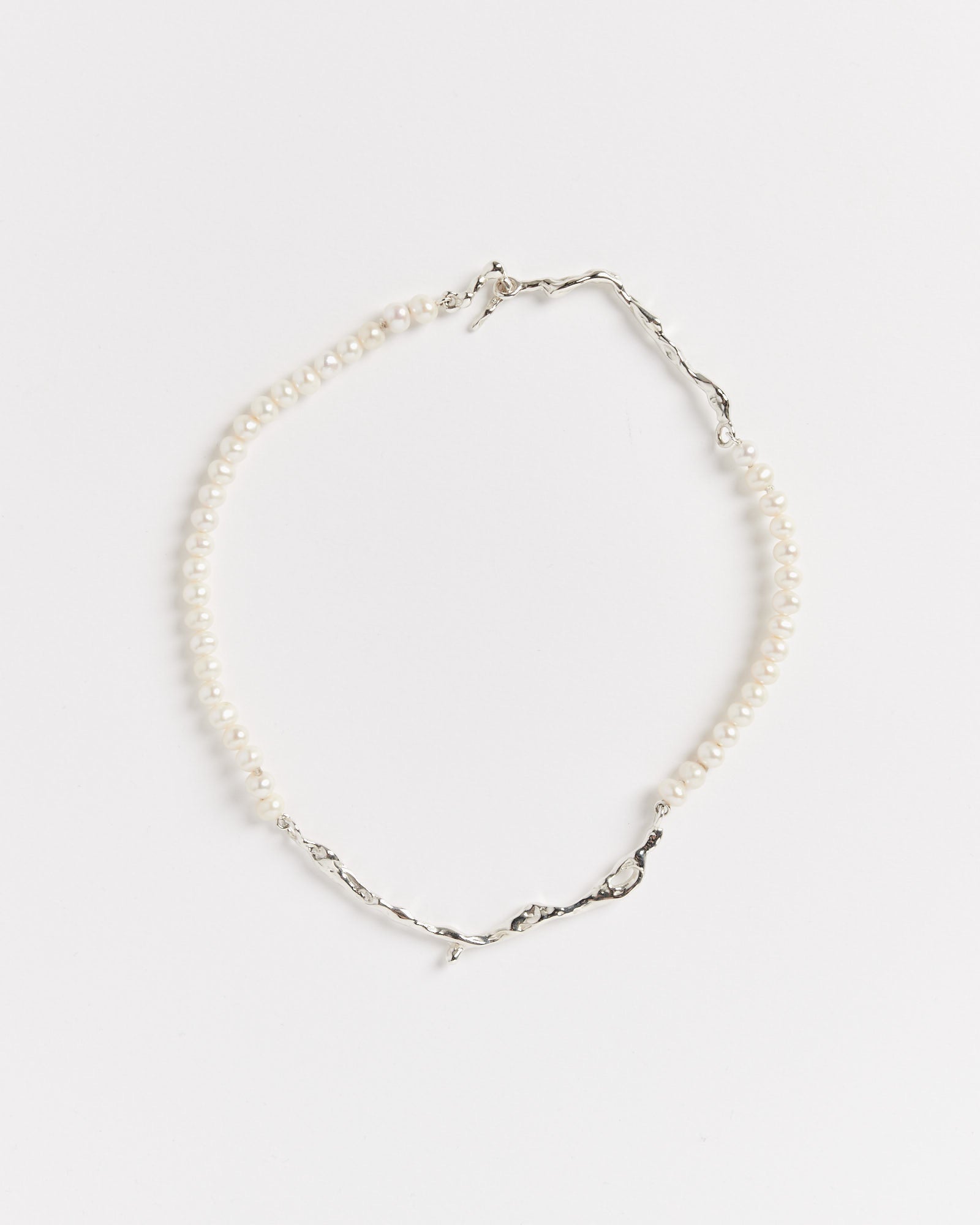 Drip Perla Collar in Sterling Silver