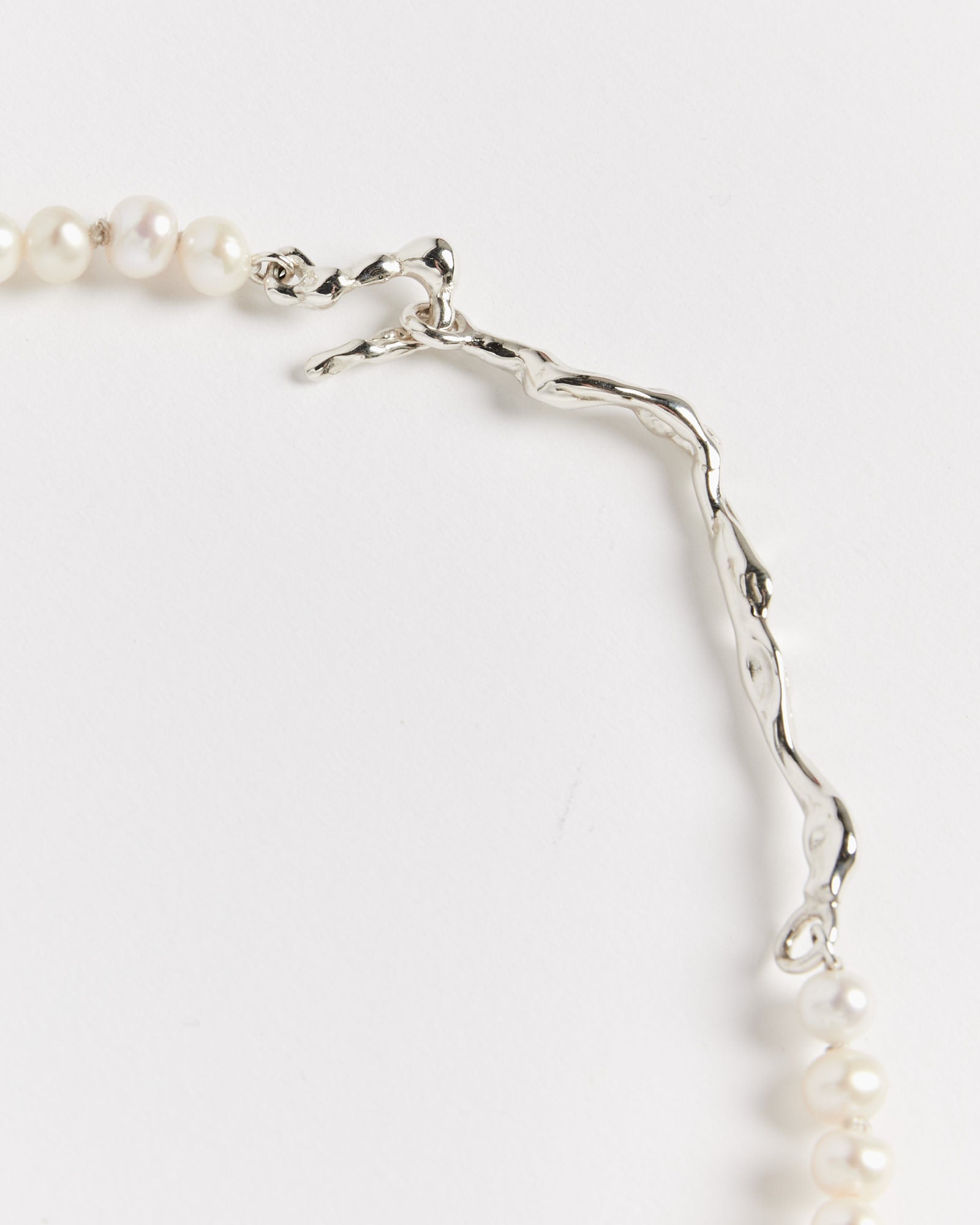 Drip Perla Collar in Sterling Silver