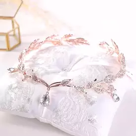 Elegant Princess Crystal Crown Bridal Hair Jewelry MK18936