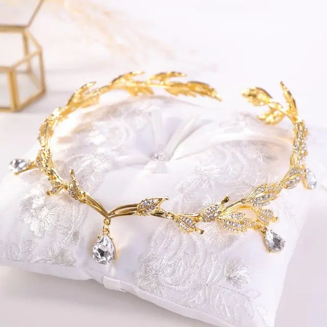 Elegant Princess Crystal Crown Bridal Hair Jewelry MK18936