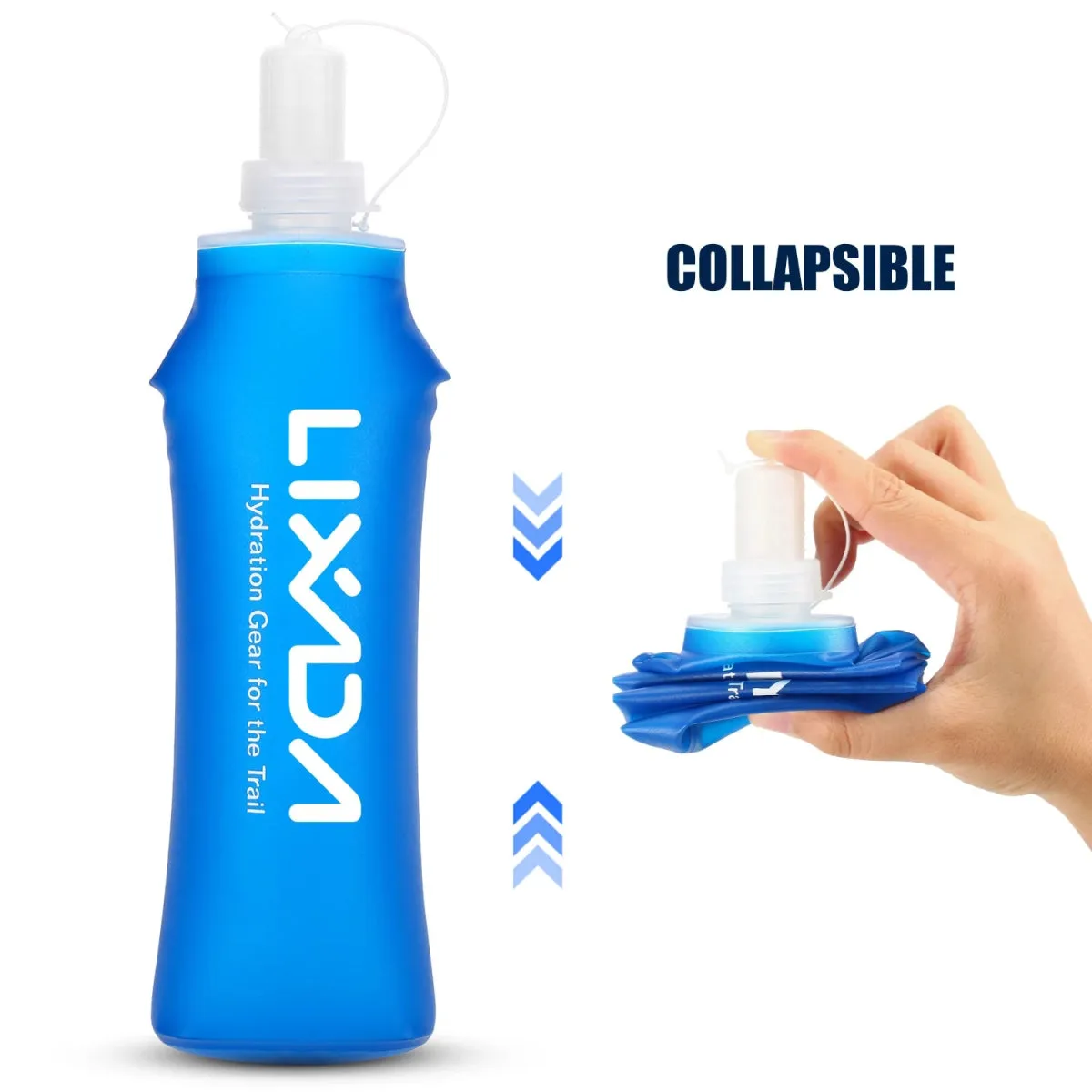 Flasque d'hydratation / gourde souple pliable 500ml avec systeme de filtration LIXADA - Hydratation Gear