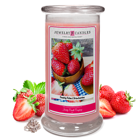 Freshly Picked Strawberries Jewelry Candle Made in USA