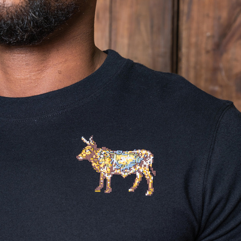 High-Square Dotted Nguni Crew Tee Mamba