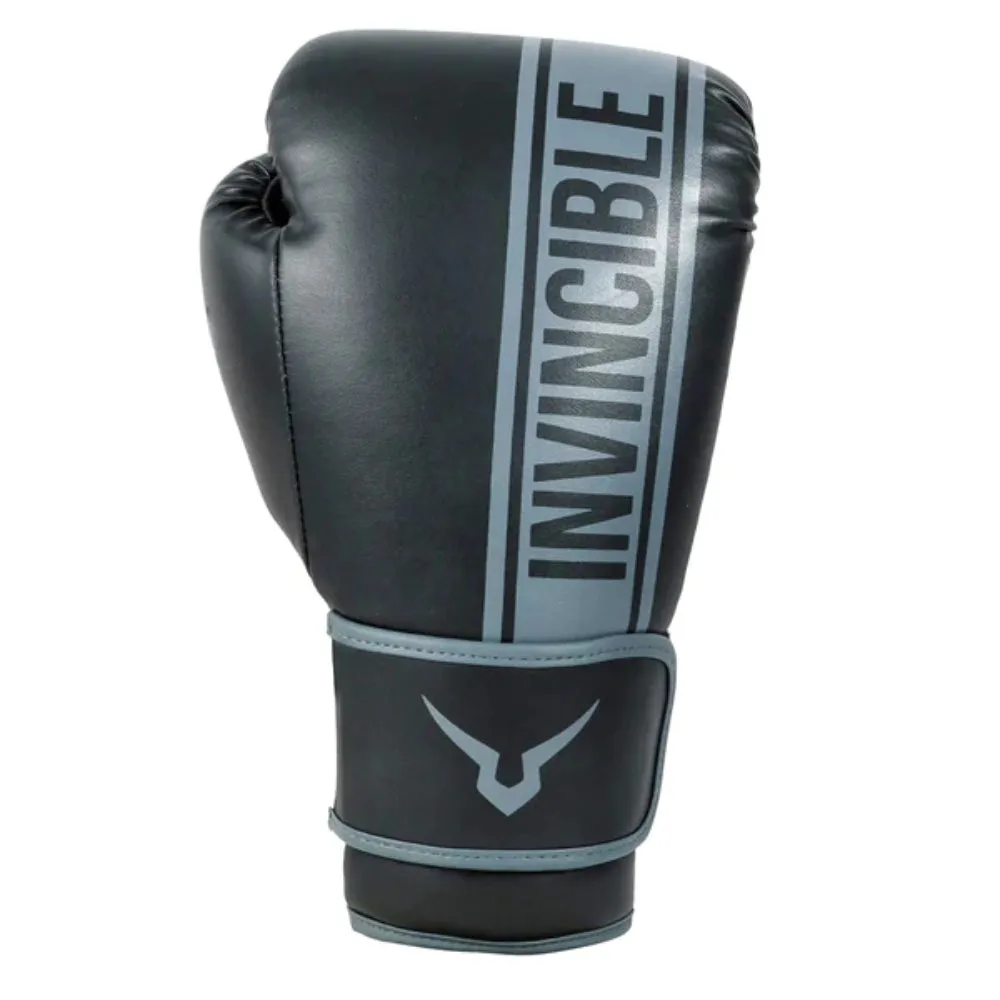 Invincible Tejas Fitness Training Boxing Gloves (Black/Grey)