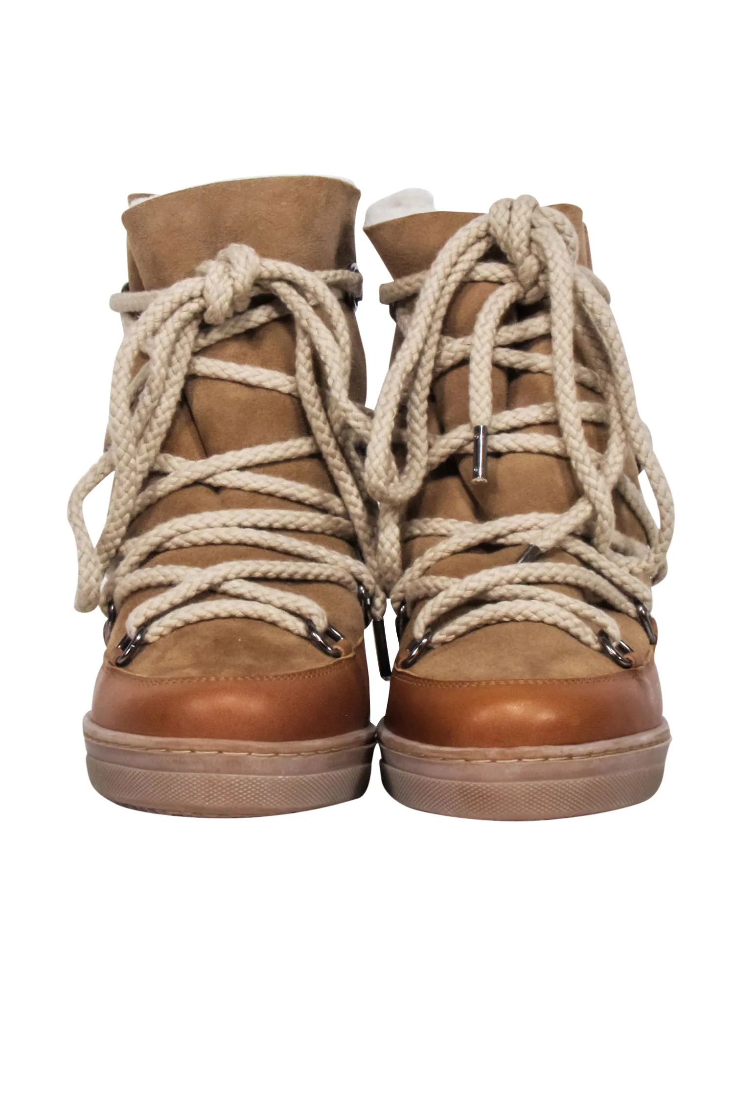 Isabel Marant - Tan Leather  Nowles Snow Boots Sz 6