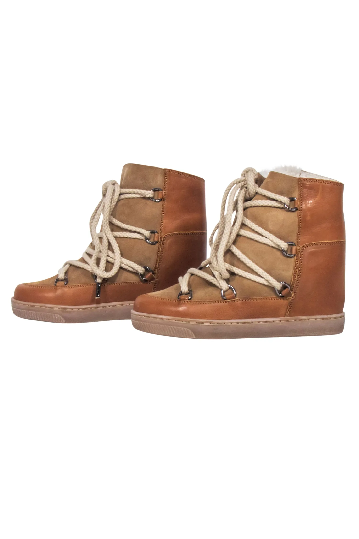 Isabel Marant - Tan Leather  Nowles Snow Boots Sz 6