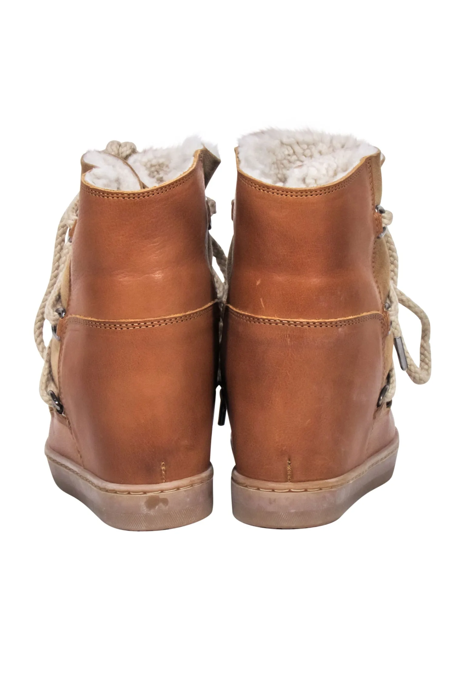 Isabel Marant - Tan Leather  Nowles Snow Boots Sz 6