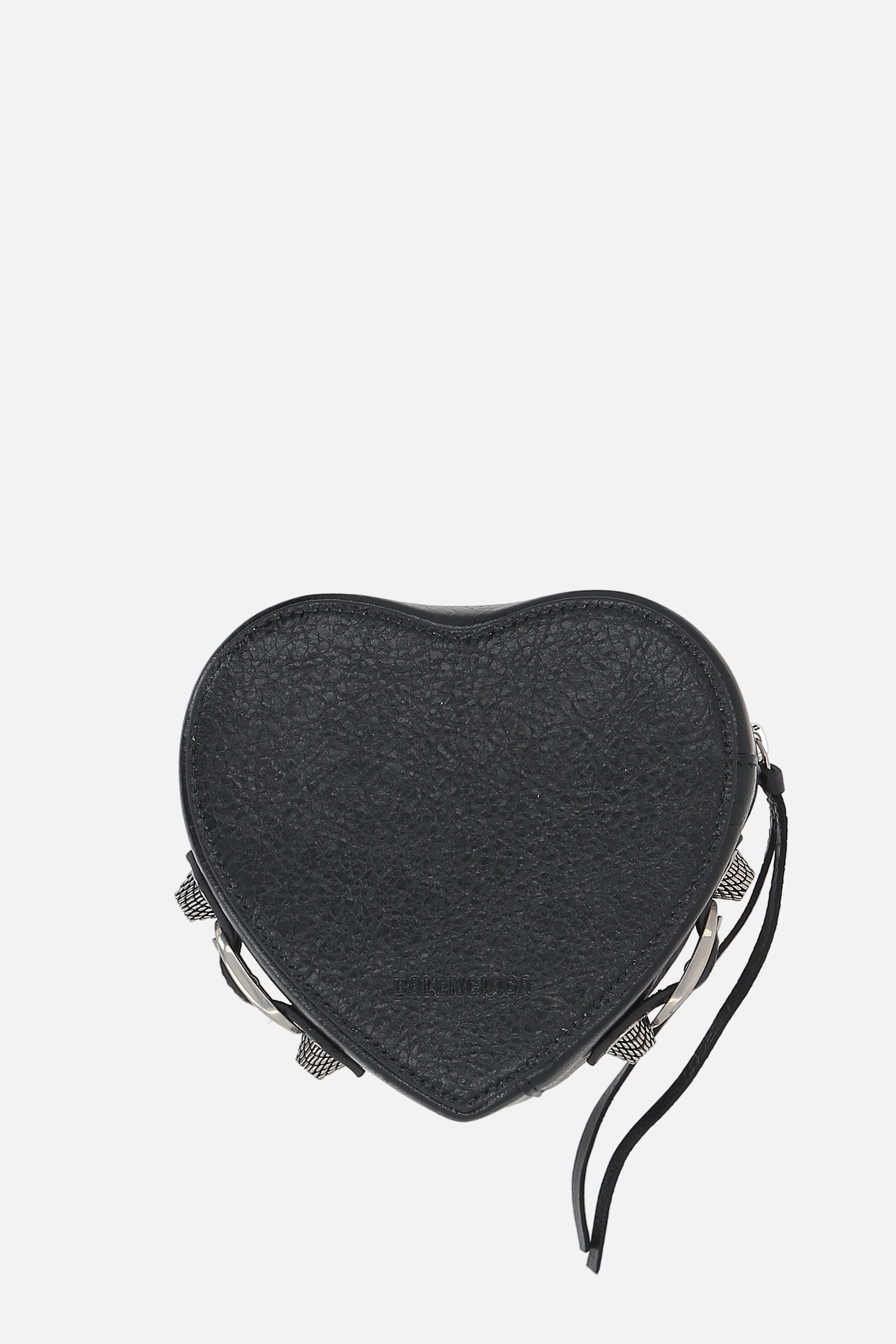 Le Cagole Heart jewelry box in Arena leather