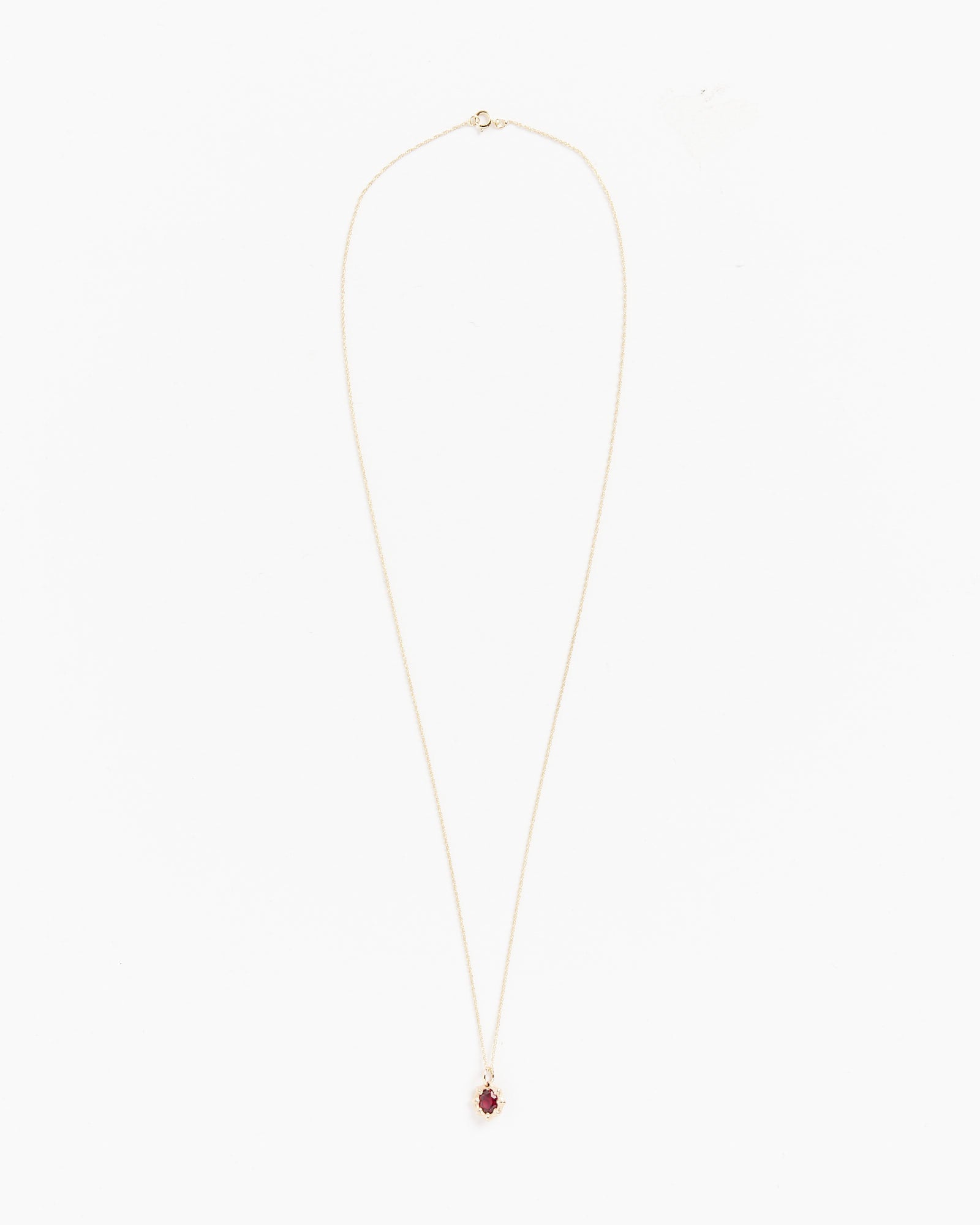 Mini Bamboo Pendant in Gold/Red