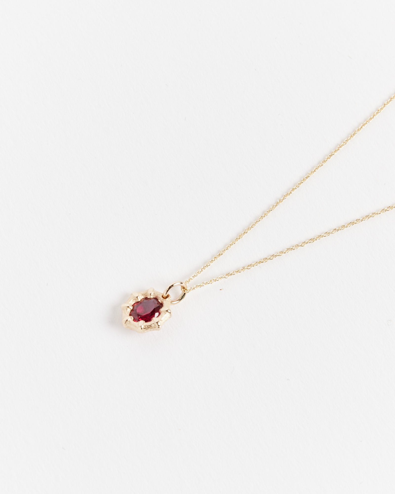 Mini Bamboo Pendant in Gold/Red