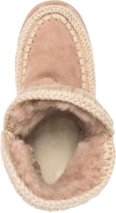 Mou Eskimo faux fur-lined boots Neutrals