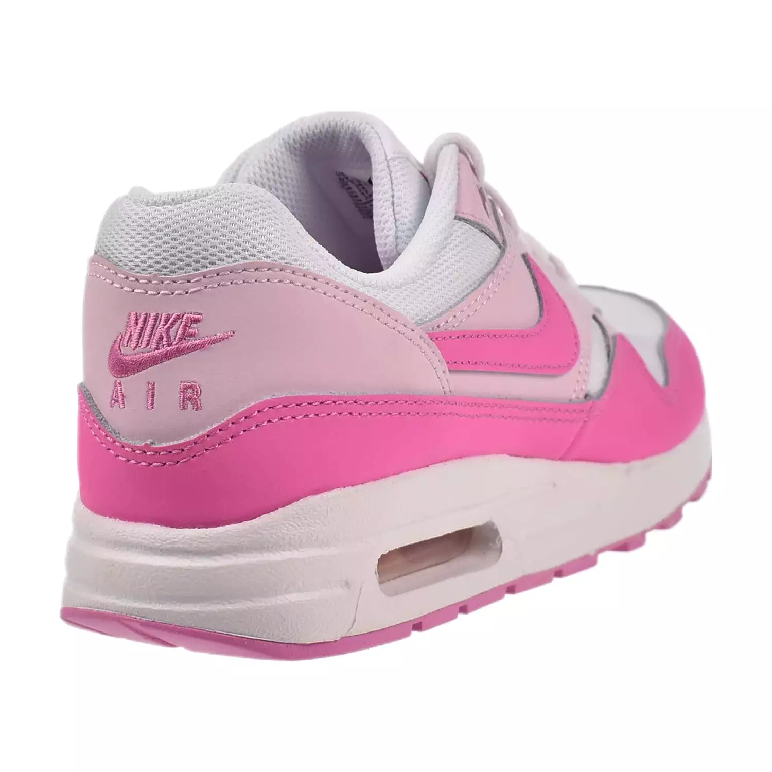 Nike Air Max 1 (GS) Big Kids' Shoes White-Playful Pink-Pink Foam