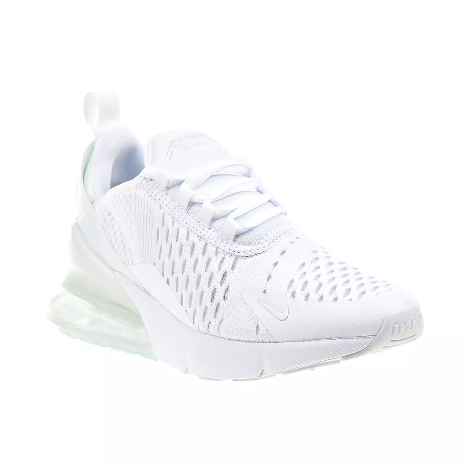 Nike Air Max 270 (GS) Big Kids' Shoes White-Metallic Silver