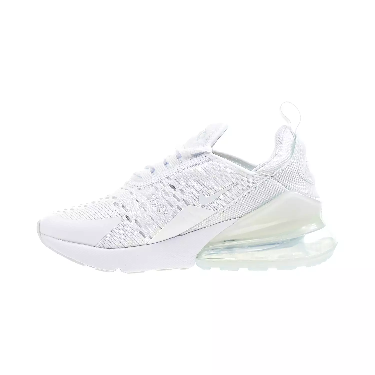 Nike Air Max 270 (GS) Big Kids' Shoes White-Metallic Silver