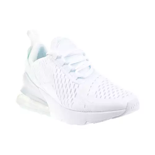 Nike Air Max 270 (GS) Big Kids' Shoes White-Metallic Silver