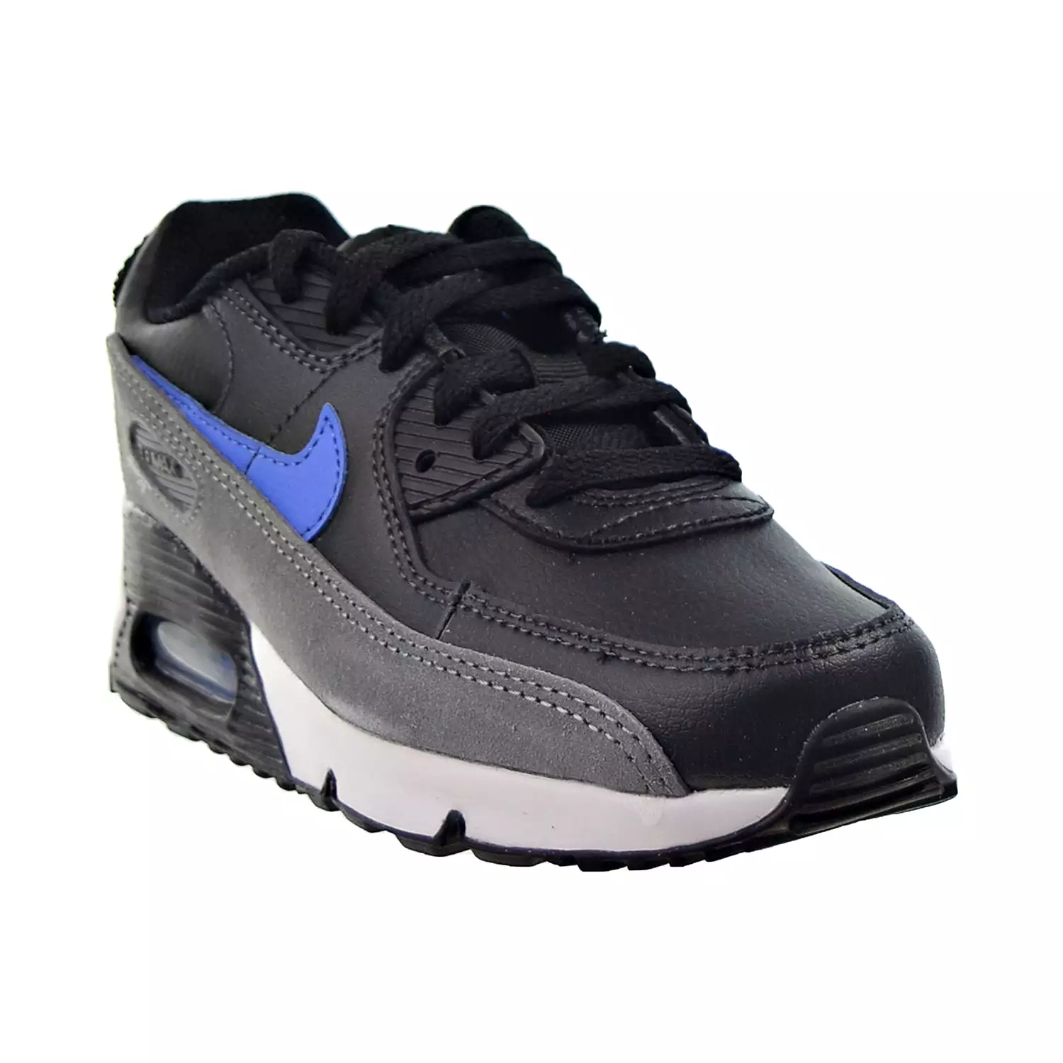 Nike Air Max 90 LTR (PS) Little Kids' Shoes Black-Medium Blue-Smoke Grey