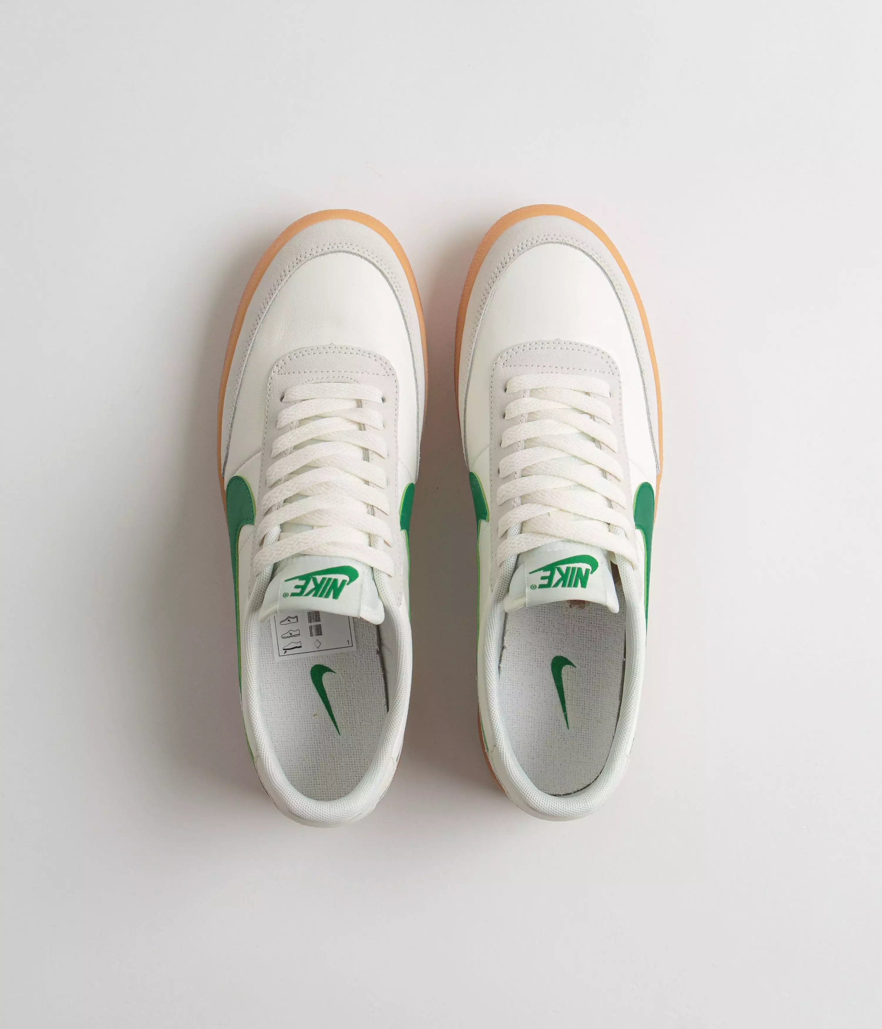 Nike Killshot 2 Leather Shoes - Sail / Lucid Green - Gum Yellow