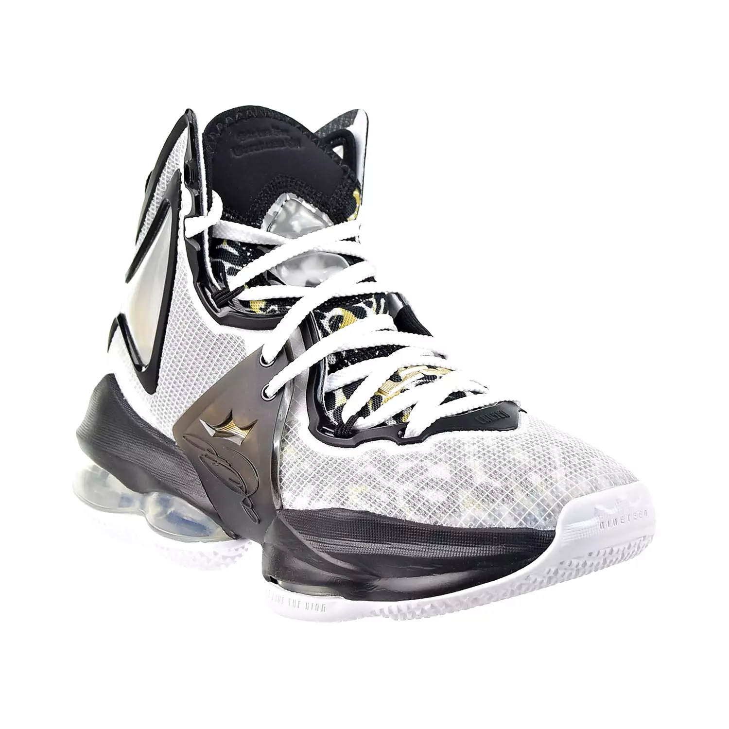 Nike Lebron 19 SE (GS) Big Kids' Shoes White-Metallic Gold-Black