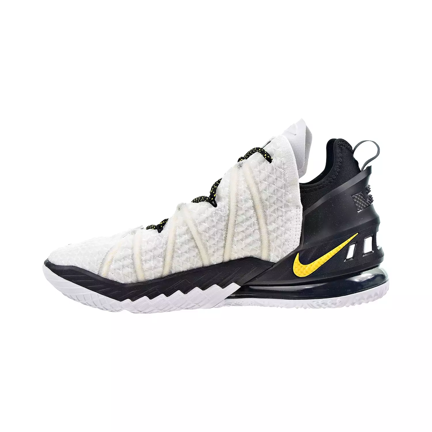 Nike Lebron XVIII 18 Home Men's Basketball Shoes White-Black-Amarillo