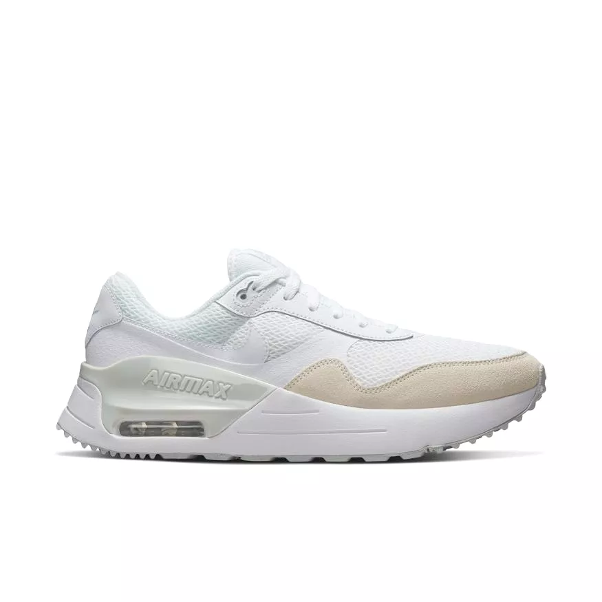 NIKE MEN'S AIR MAX SYSTM WHITE SHOES