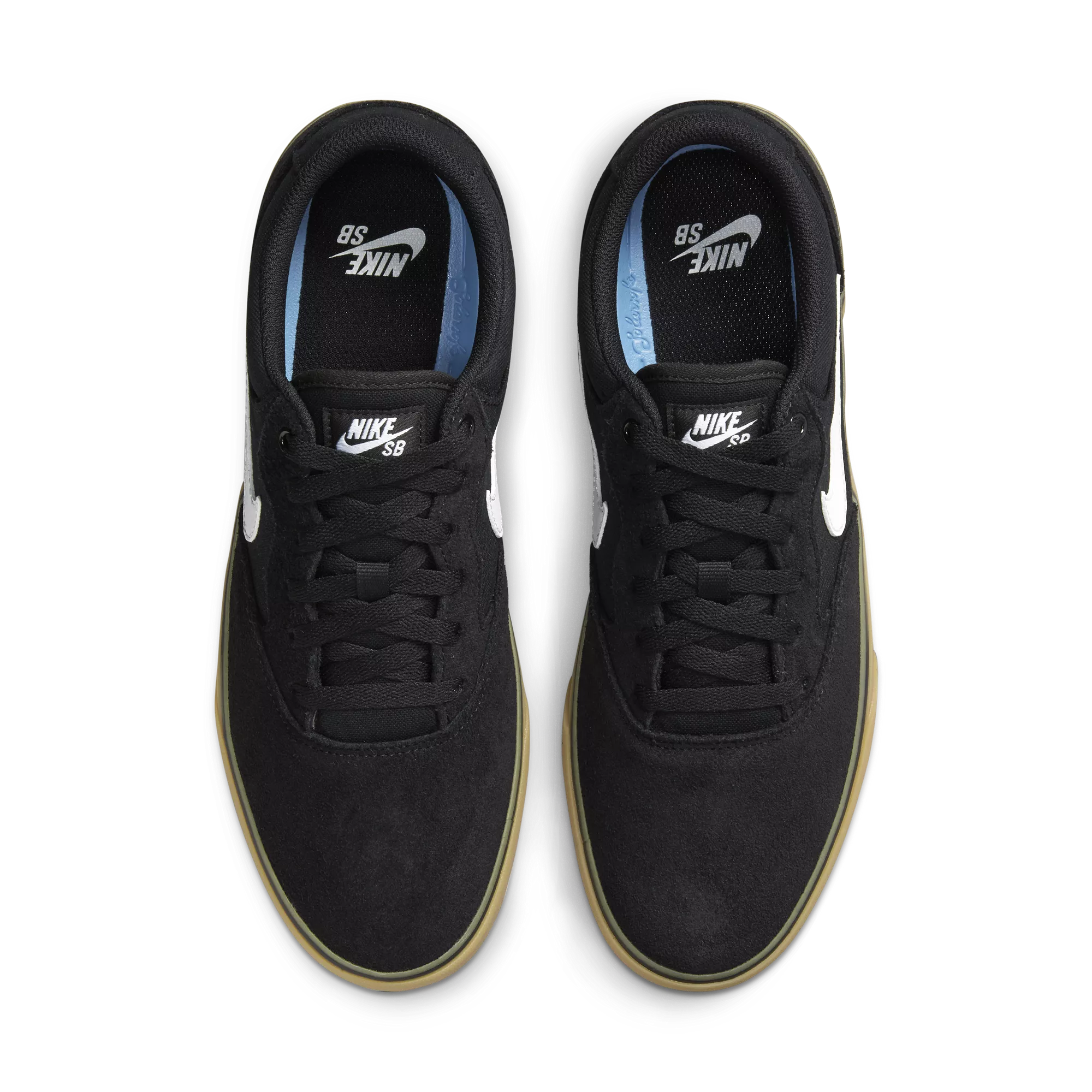 Nike SB Chron 2 - Black/White-Black-Gum Lt. Brown