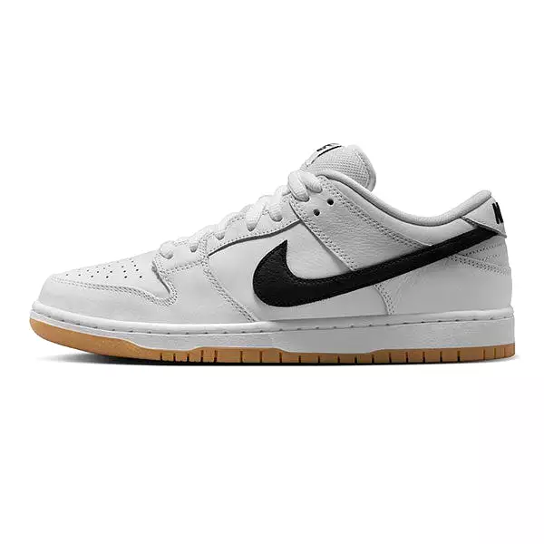 Nike SB Dunk Low Pro White/Black-White-Gum Light Brown