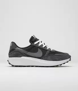 Nike Waffle Nav Shoes - Black / White - Off Noir