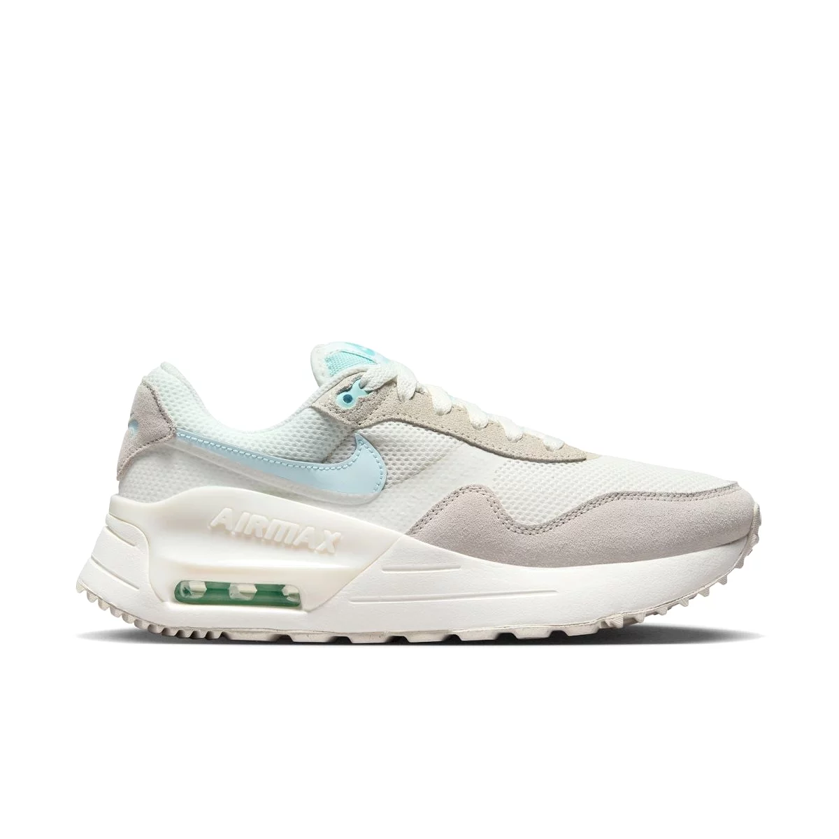 NIKE WOMEN'S AIR MAX SYSTM WHITE/BLUE SHOES