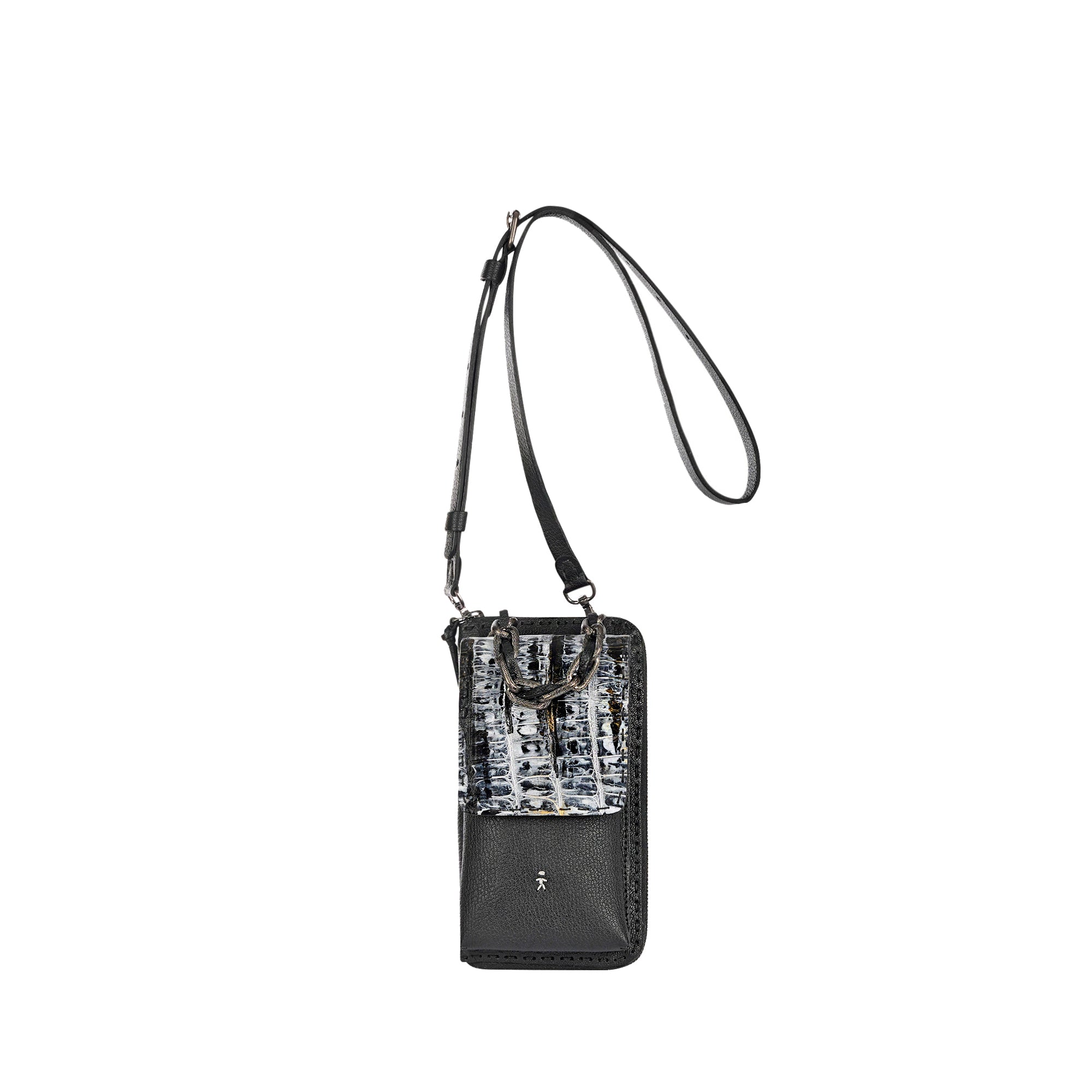 Ocean Phone Jewelry Croco Martellato Black