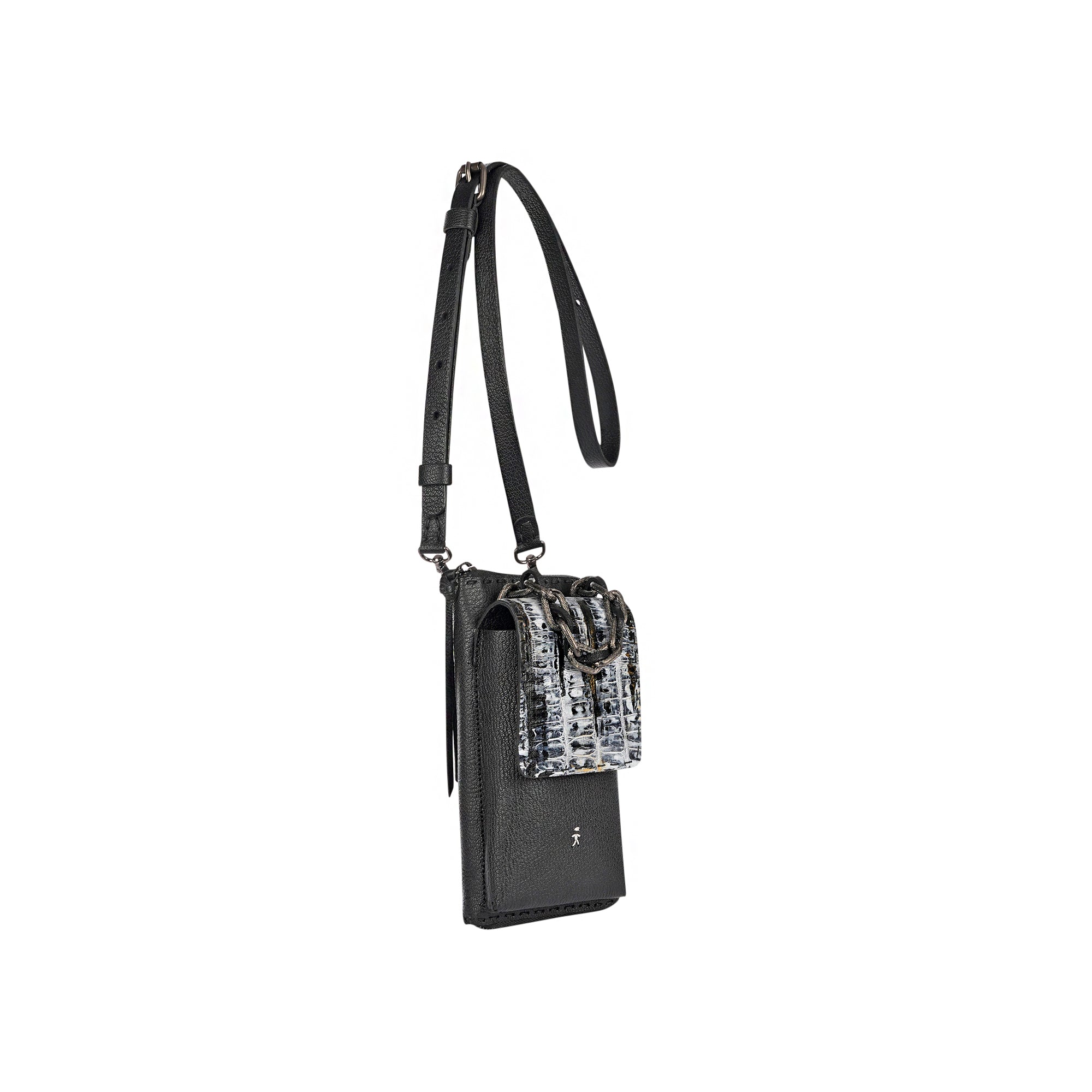 Ocean Phone Jewelry Croco Martellato Black