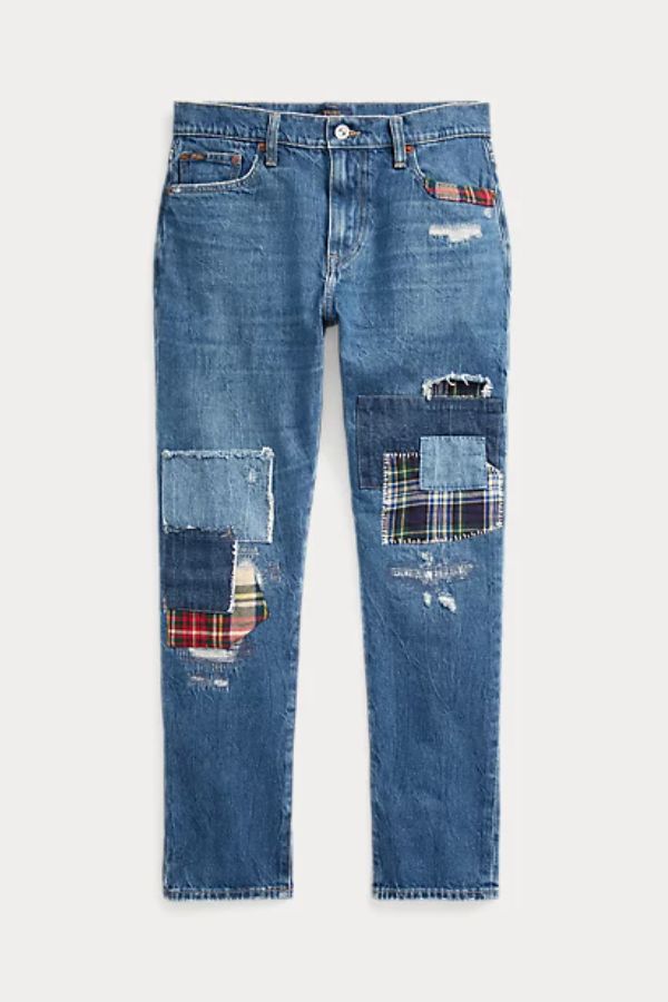 Patchwork Slim Tapered Jean