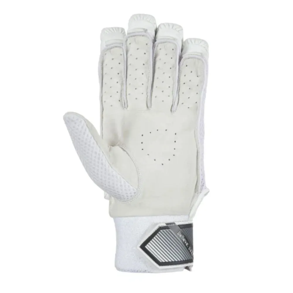 SG Litevate LH Batting Gloves White (Youth)