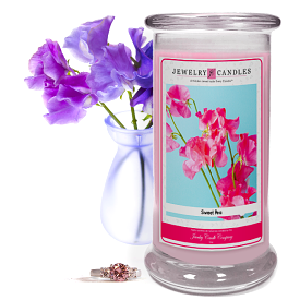 Sweet Pea Jewelry Candle Made in USA