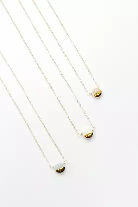 Teeny Pebble Wrap Necklaces