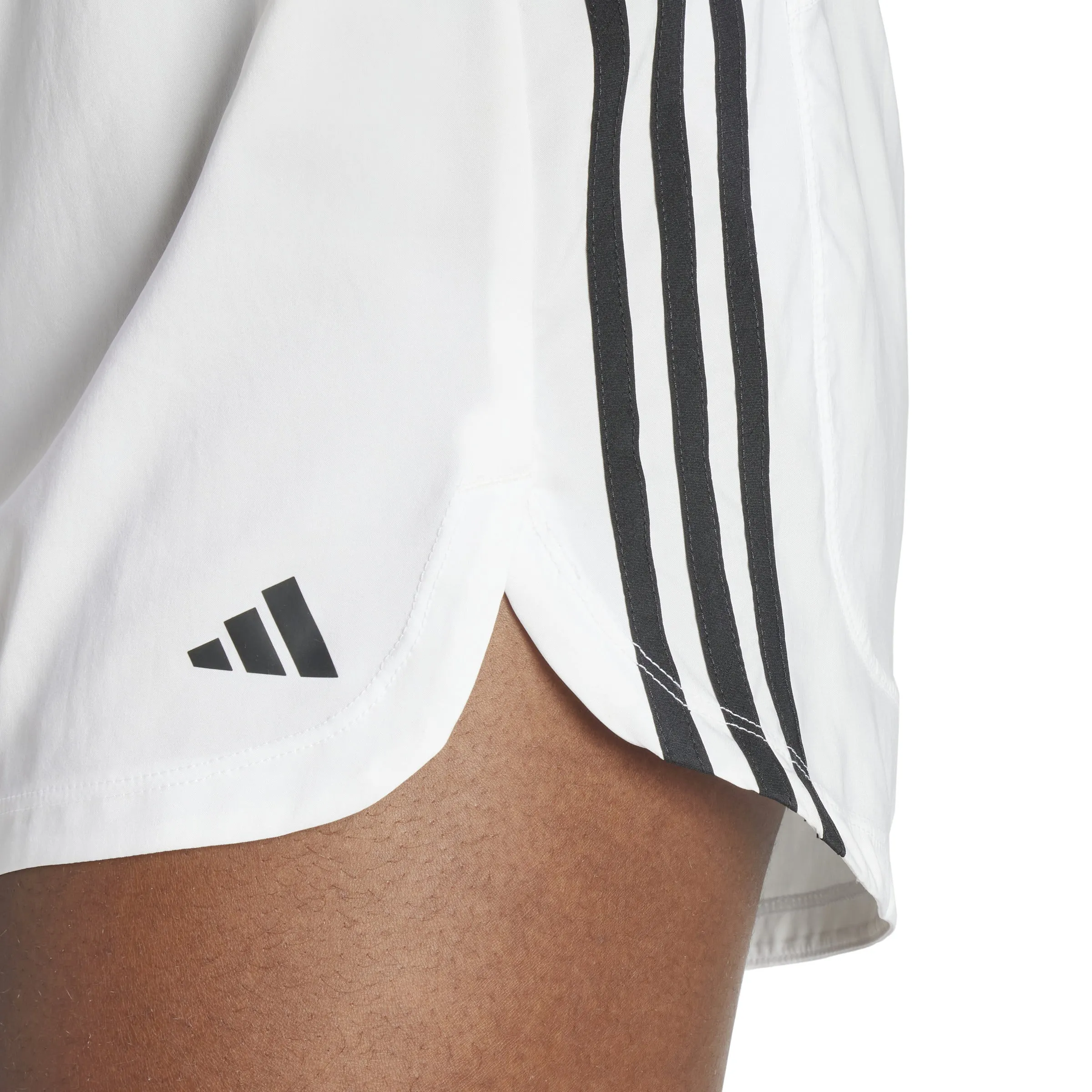 Women's Adidas Pacer Training 3-Stripes Woven High-Rise Shorts